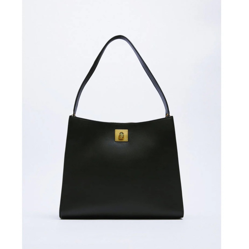 ZARA BLACK CITY SPIDE SHOULDER BAG